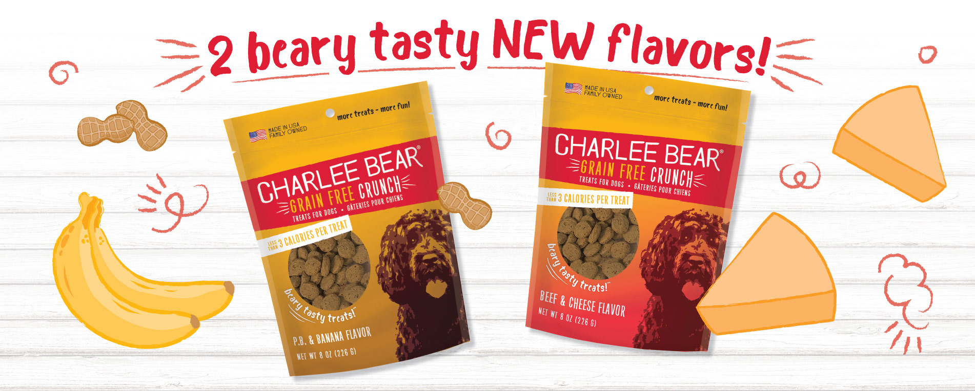 Charlee Bear Grain Free Crunch New Flavors